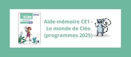 Aide-m&eacute;moire CE1