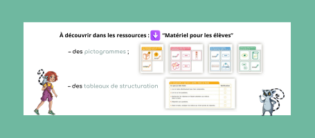 Les pictogrammes consignes et tableaux de structuration